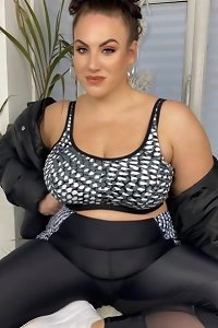 sensual lady vigorously embracing and kissing