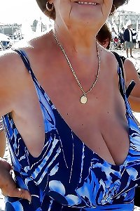 thick titted Beach grandmothers